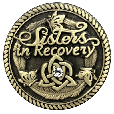 Sisters In Recovery Premium Bronze Alcoholics Anonymous Coin Aa Recovery Coin