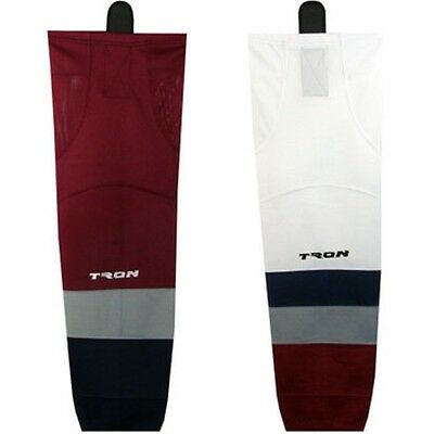 Colorado Avalanche Hockey Socks Dry Fit Edge Inspired Colors 24" Or  30" Sk300