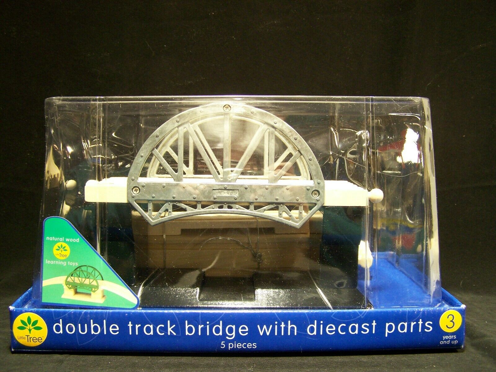 Wood Train Railroad Railway Brio Thomas Friends Compatible Double Track Bridge