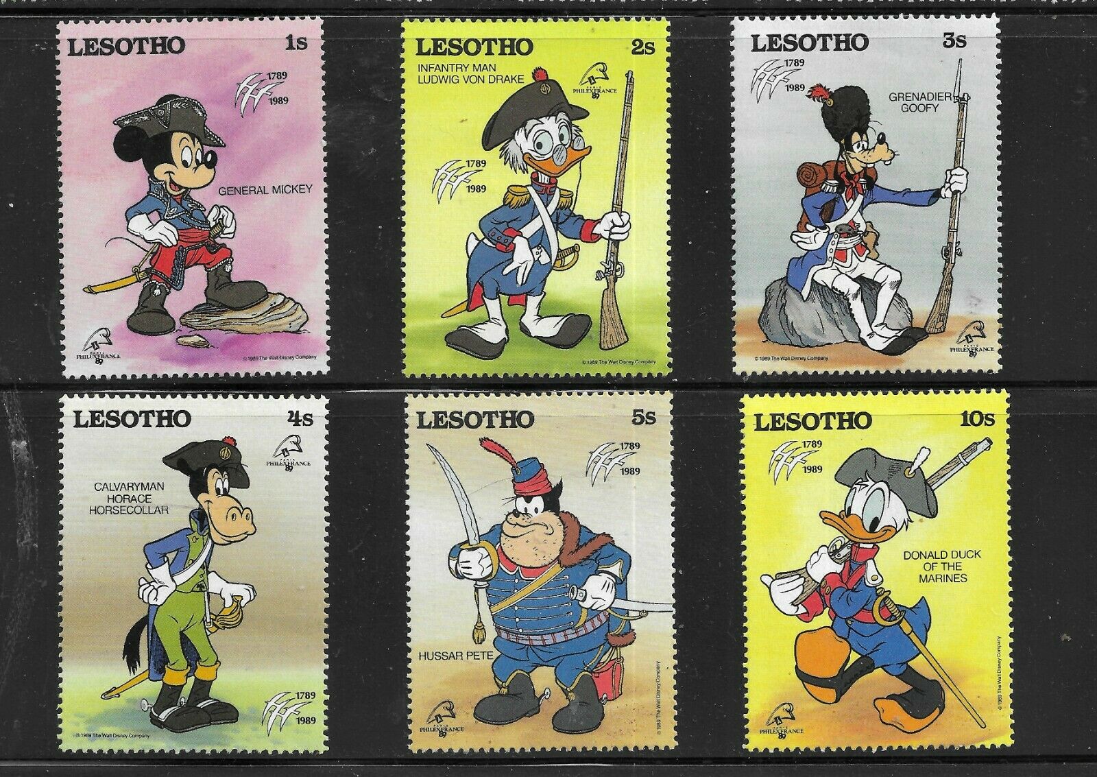 Hick Girl- Beautiful Mint Lesotho Stamps     Disney  General Mickey     C98