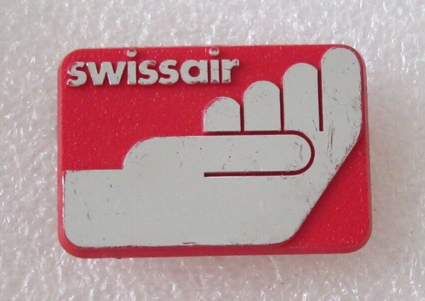Vintage Swiss Air Switzerland Airlines Unisto Badge