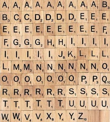 Scrabble Tiles, 25 Cents Per Tile. Choose Your Letters! Individual Wood Tiles!