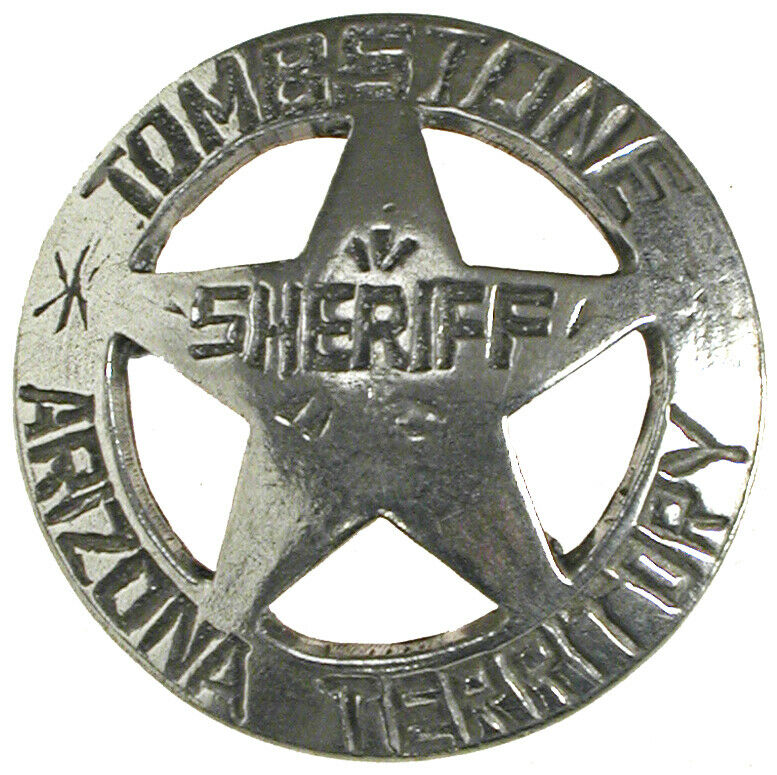 Tombstone Arizona Territory Sheriff Badge,old West,star ,silver,western,vintage,