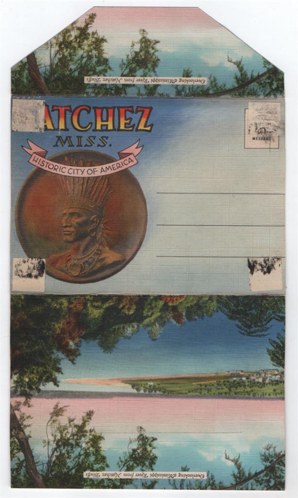 C1940,souvenir Folder, Natchez, Mississippi