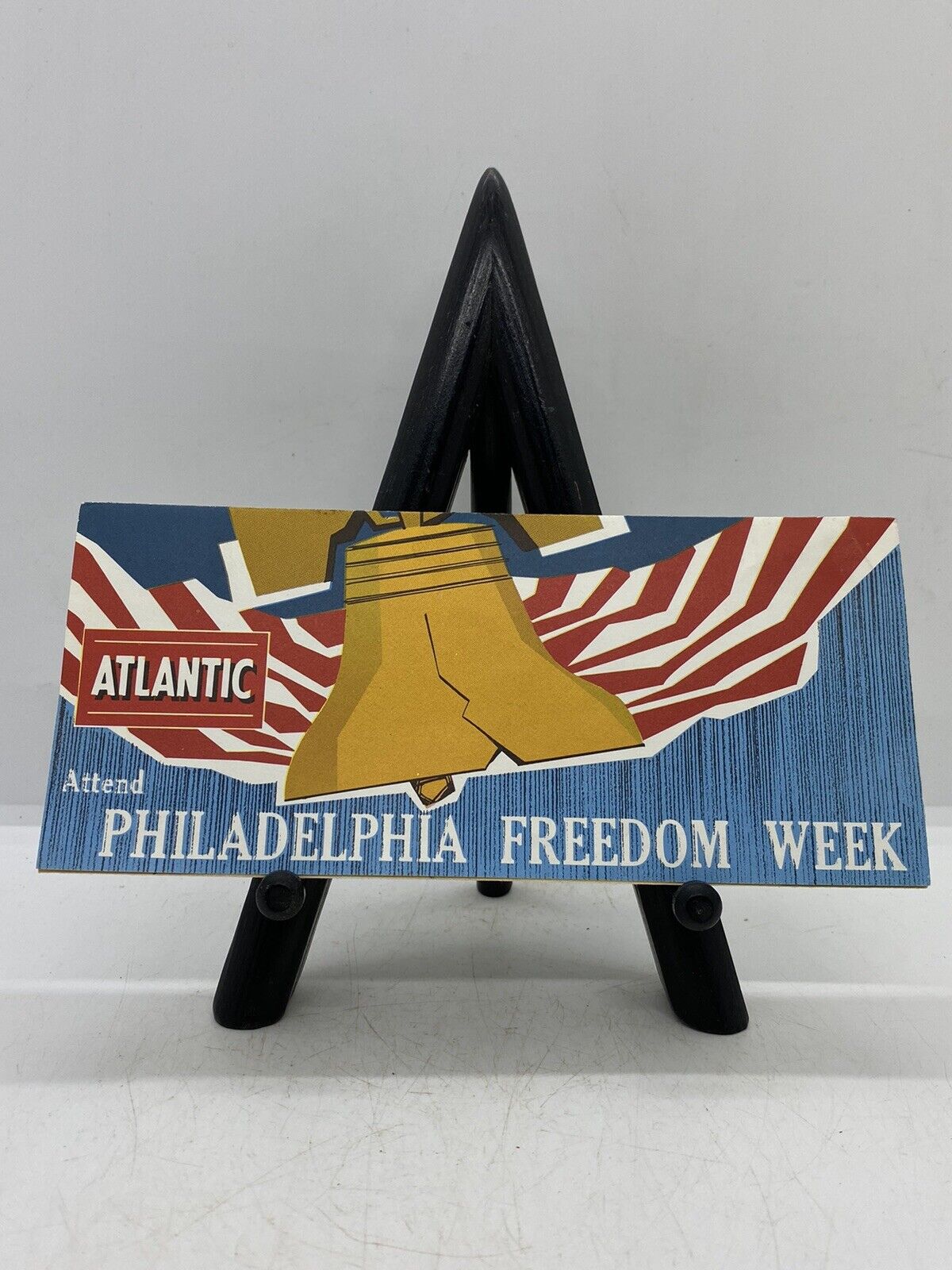 Vintage 1962 Atlantic Gasoline Philadelphia Freedom Week Gas & Oil Advertising