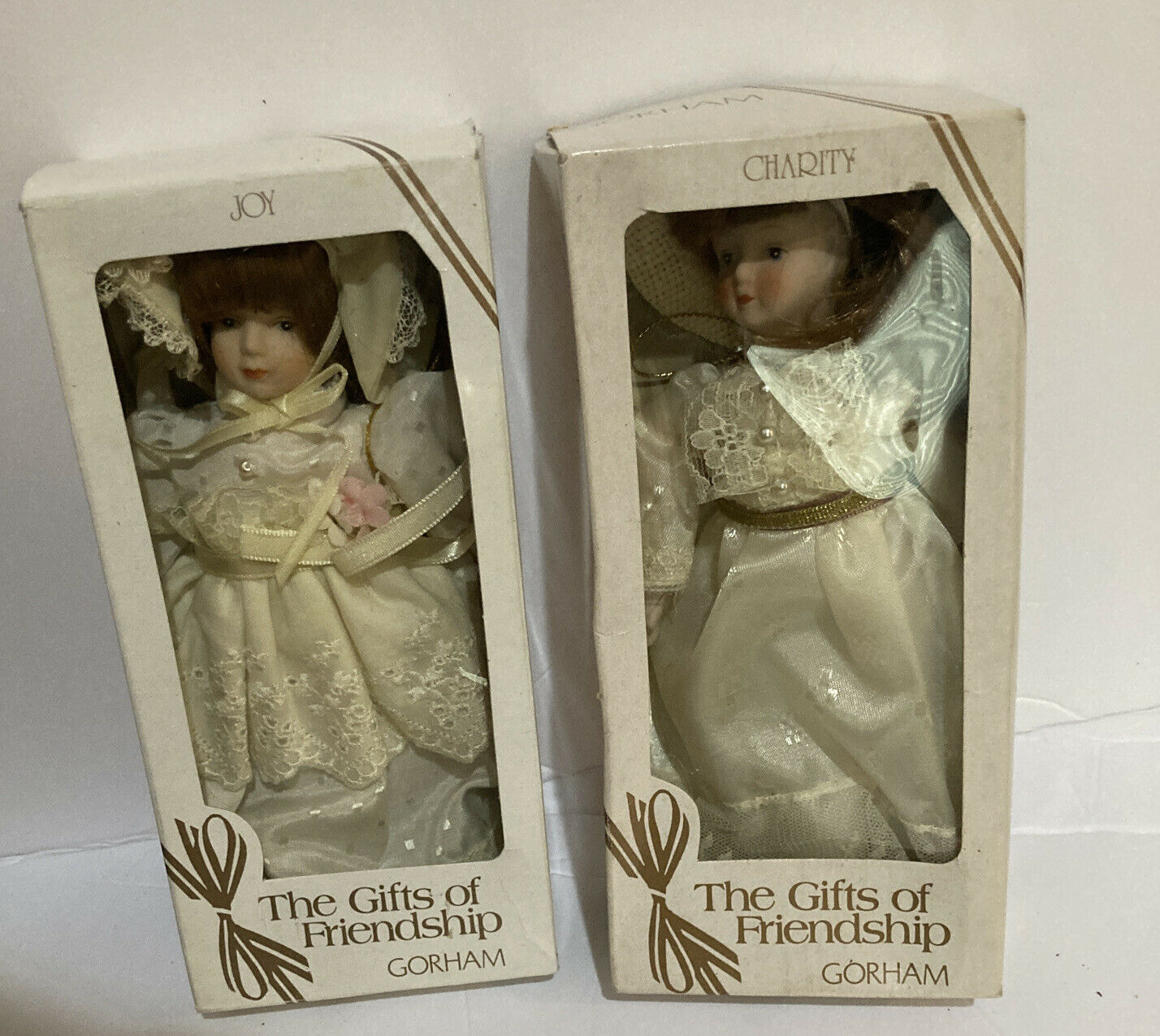 China Doll By Gorham: Charity And Joy Dolls In Original Box