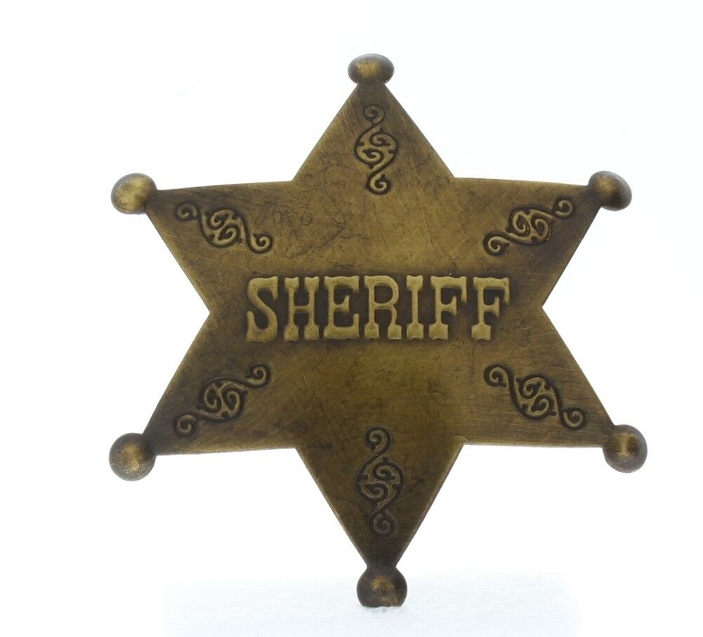 Embossed Sheriff Old Western Replica Pin Back