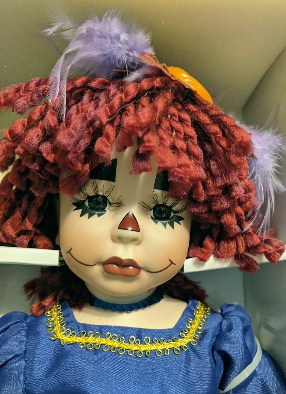Halloween Ragtime Molly Porcelain Clown Doll Paradise Galleries Rag Time 20inch