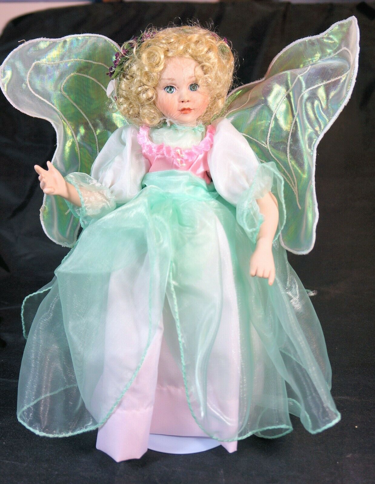 Paradise Galleries - Heather The Fairy Child - 13" Porcelain Doll Nib