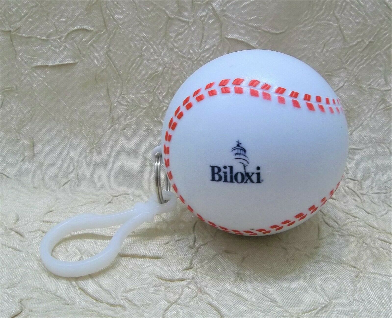 Biloxi Mississippi Plastic Baseball With Clip