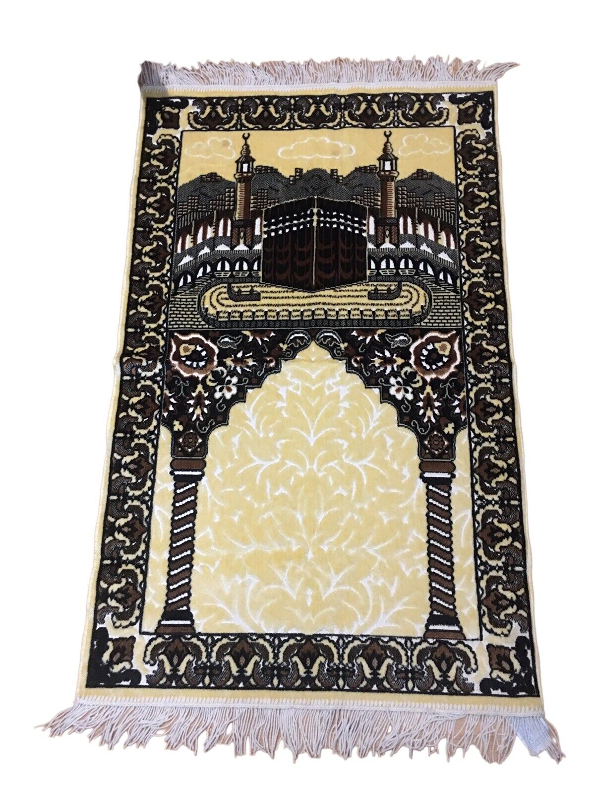 Vintage Islam Prayer Rug 43x 25” Worship Rug Hisar Tekstil Istanbul Turkey