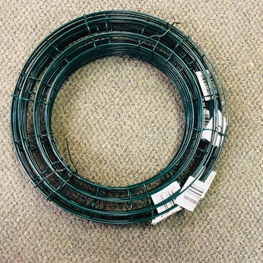 Quantity Of 2 ---12" Green 4 - Wire Wreath Frames  By Panacea