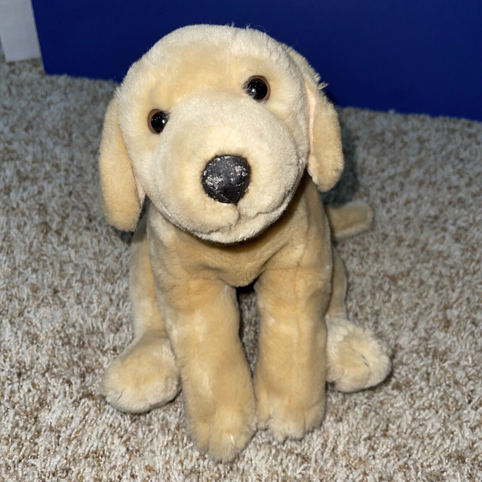 Animal Alley Toys R Us Golden Yellow Lab Labrador Puppy Dog Realistic Plush 17"