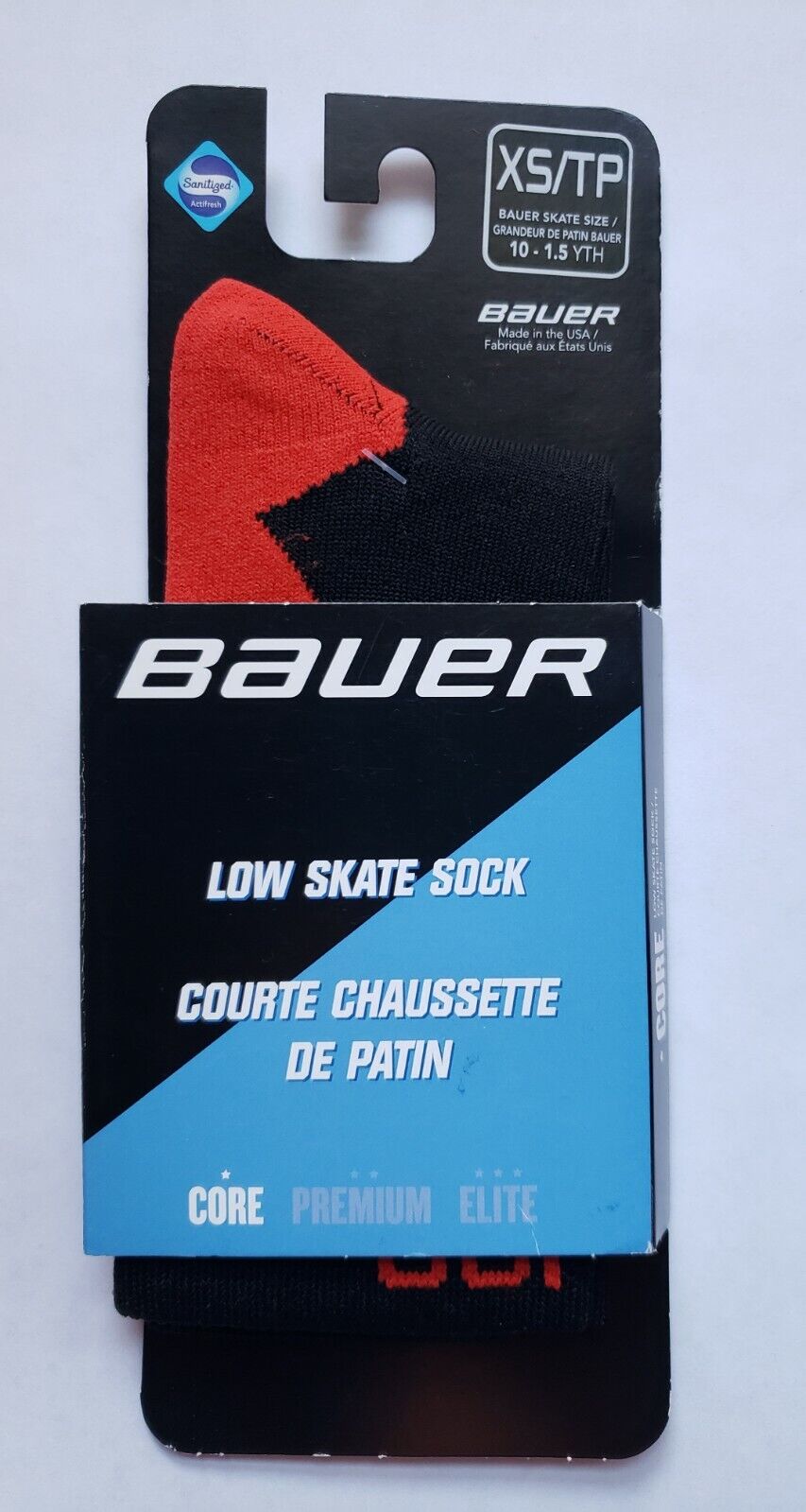 Bauer Ng Core Low Skate Hockey Socks Size Youth Xs/tp Compression Performance