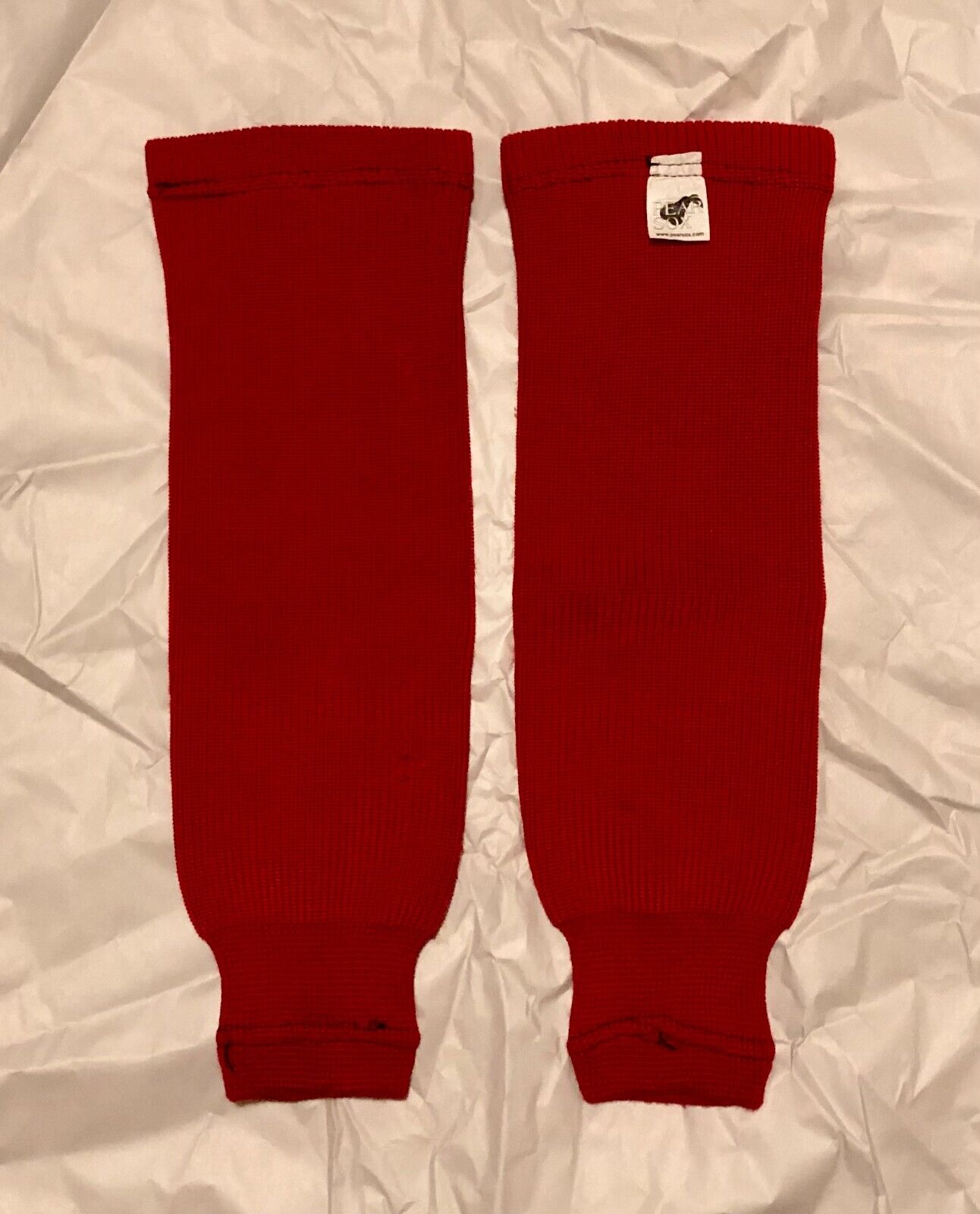 Ice Hockey Knit Socks Youth 20"-22" - Red
