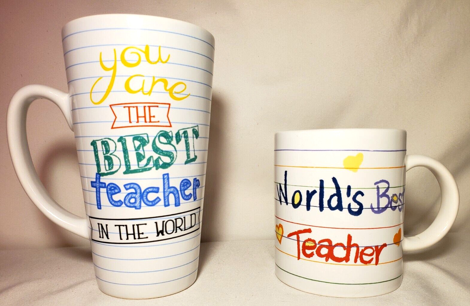 Teacher Gifts Mugs Cups, Set Of 2