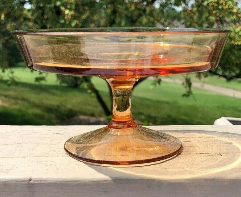 Fostoria # 2368 Pioneer Cheese Compote - Comport - Amber