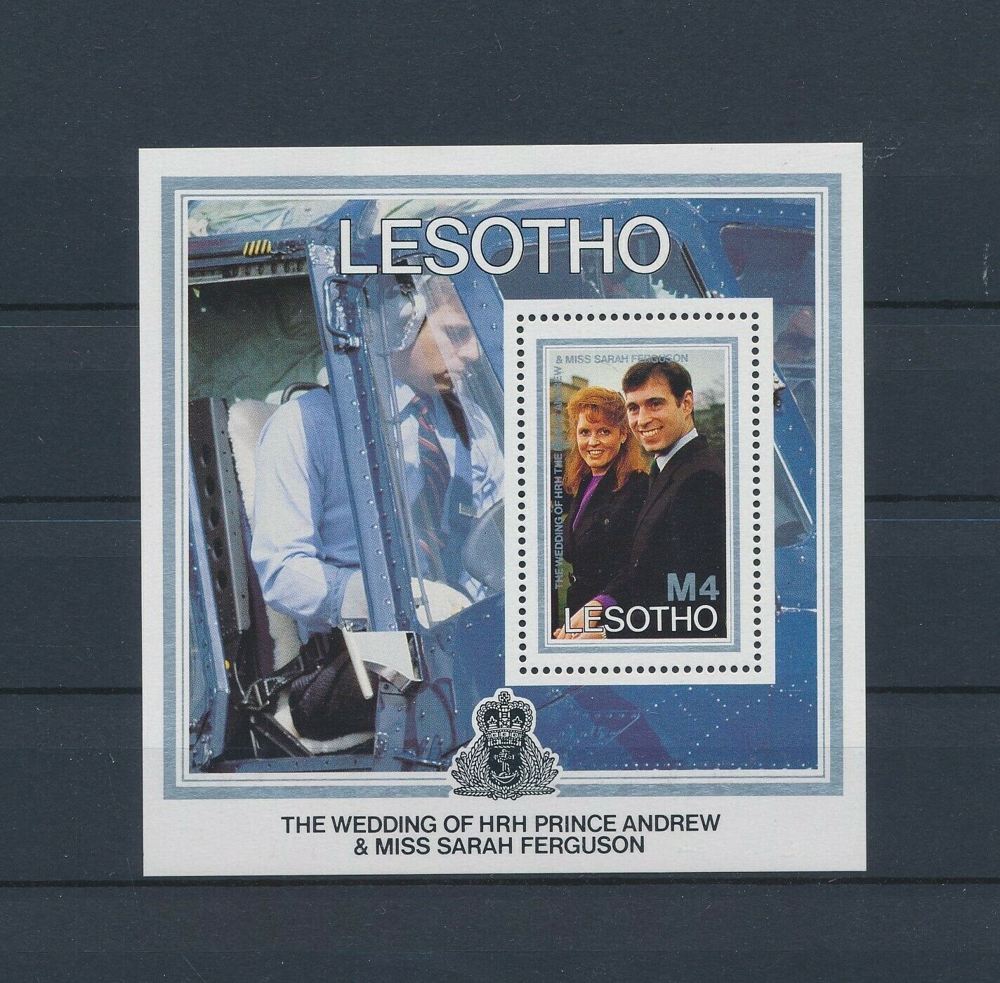 Lo24684 Lesotho Prince Andrew & Sarah Ferguson Good Sheet Mnh