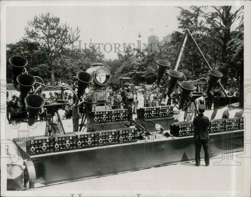 1934 Press Photo Japanese Navy Supplies Are Dedicated In A Ceremony In Tokyo