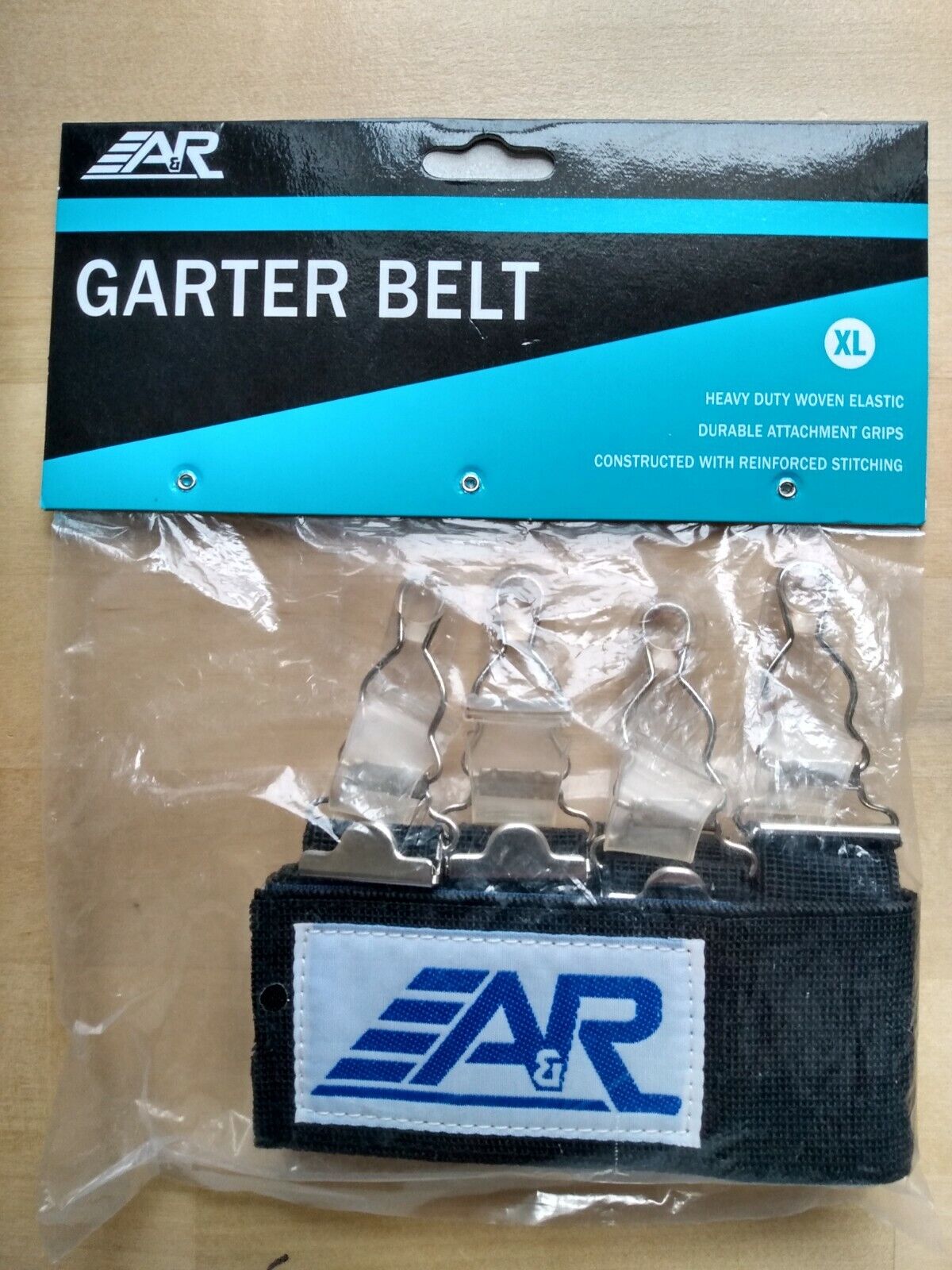 A&r Garter Belt Xl Heavy Duty Woven Elastic Durable Attachment Grips, Reinforced