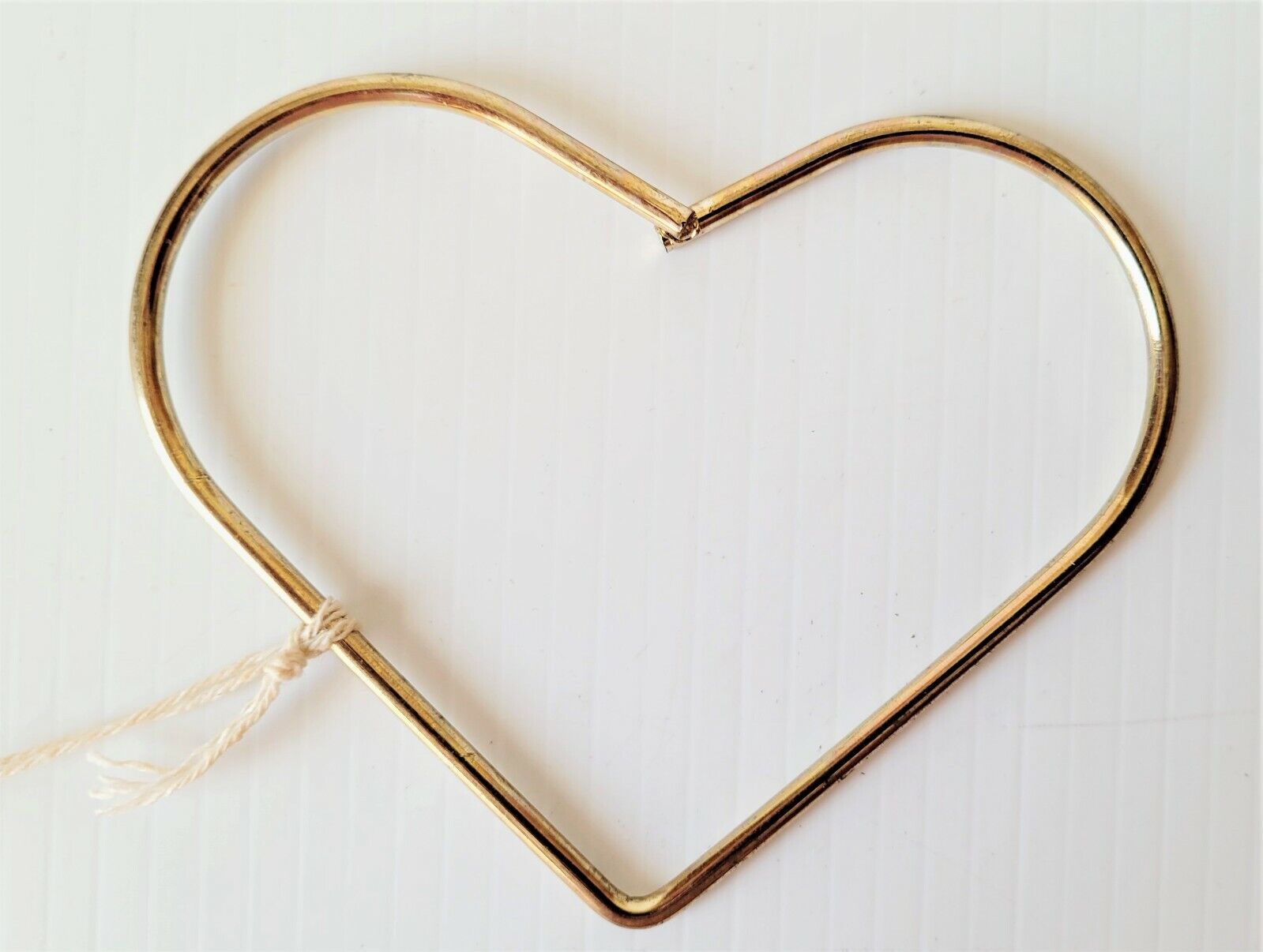 Solid Brass Metal Heart Ring Frame 6" Or 4" Macrame Floral Crafts