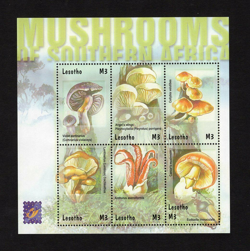Lesotho 2001 Mini-sheet Of Stamps Mi#1768-1773 Mnh Cv=10€