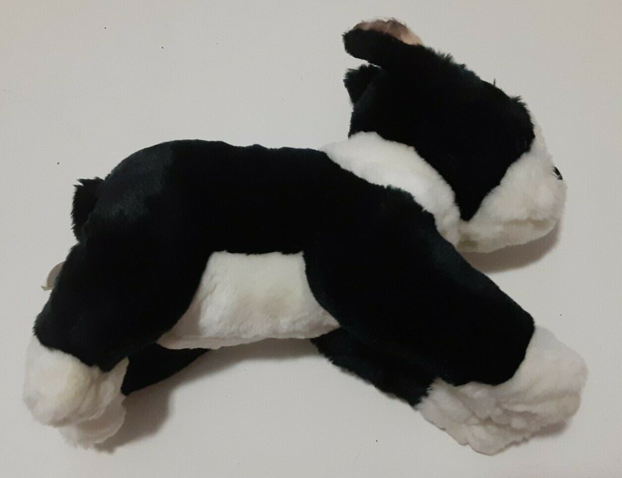 Animal Alley Toys R Us Boxer Bulldog Dog Puppy Plush Black White 11" Long
