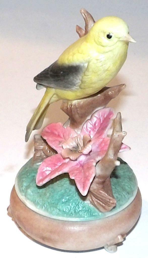 Norco Porcelain Saffron Finch Bird Figurine