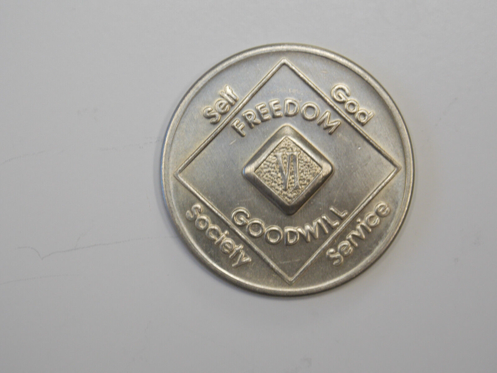Narcotics Anonymous Na 6 Year Token, Chip Coin, Medallion Wso 1991