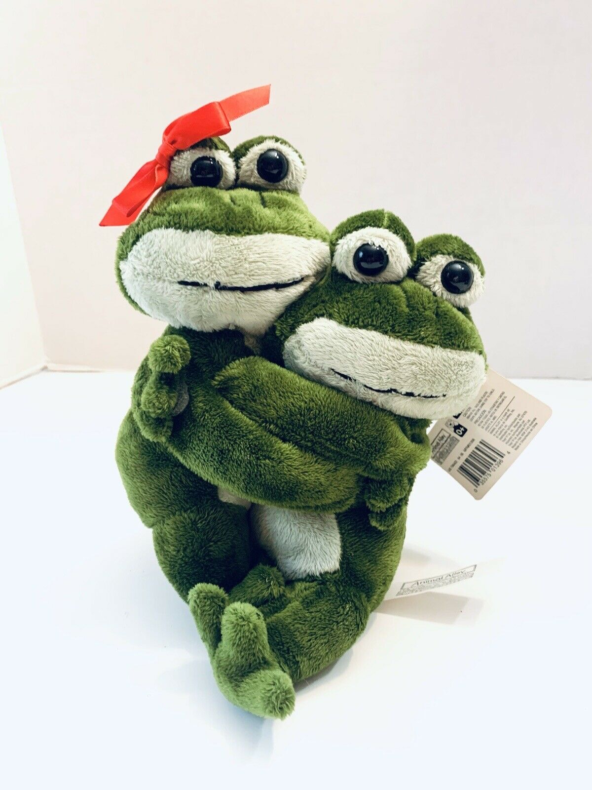 Vtg Animal Alley Toys R Us Love Frog Boy Girl Plush Stuffed Animal Set Frogs New