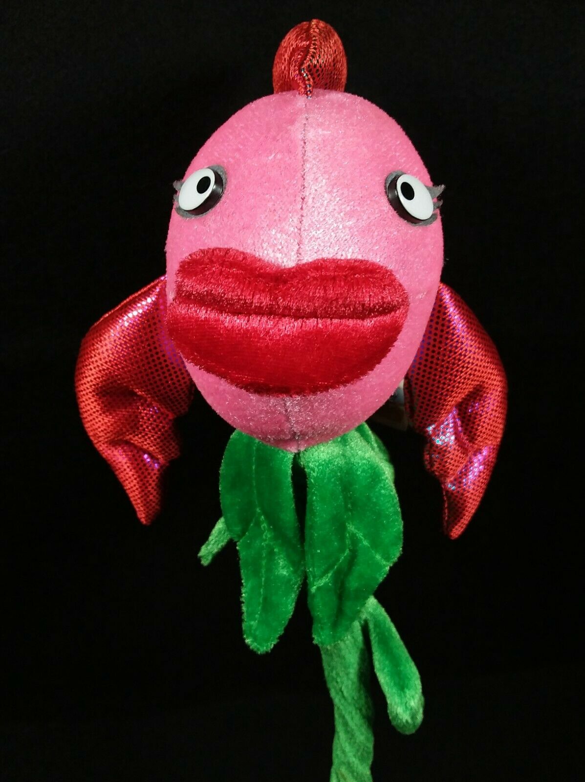 Toys R Us Animal Alley Plush - Pink Fish Flower W/ Bendable Stem