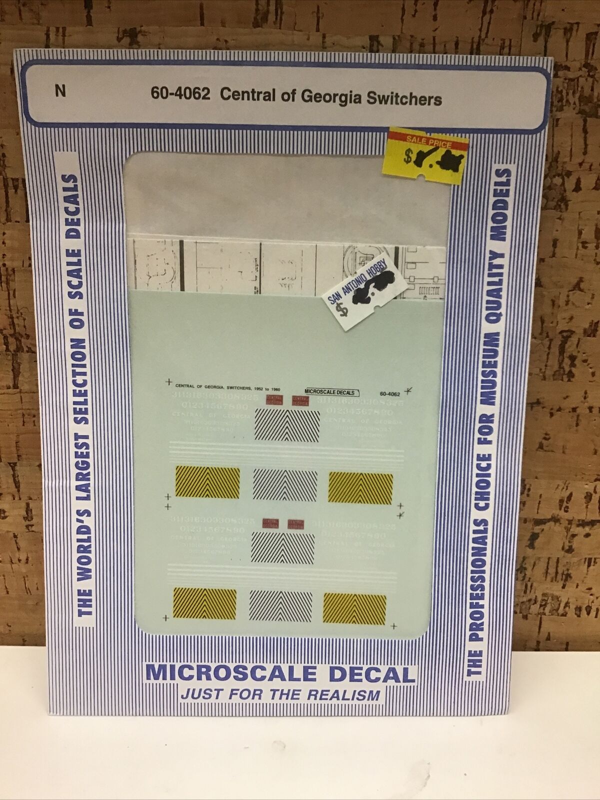 Microscale Decal N Scale 60-4062: Central Of Georgia Switchers