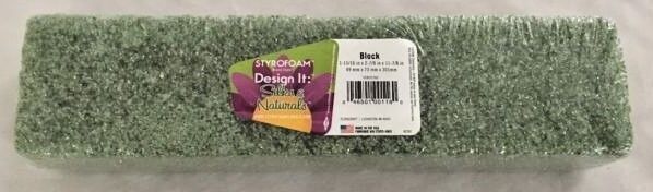 New 2x3x12" Green Dry Strofoam Design It Foam For Silks & Naturals