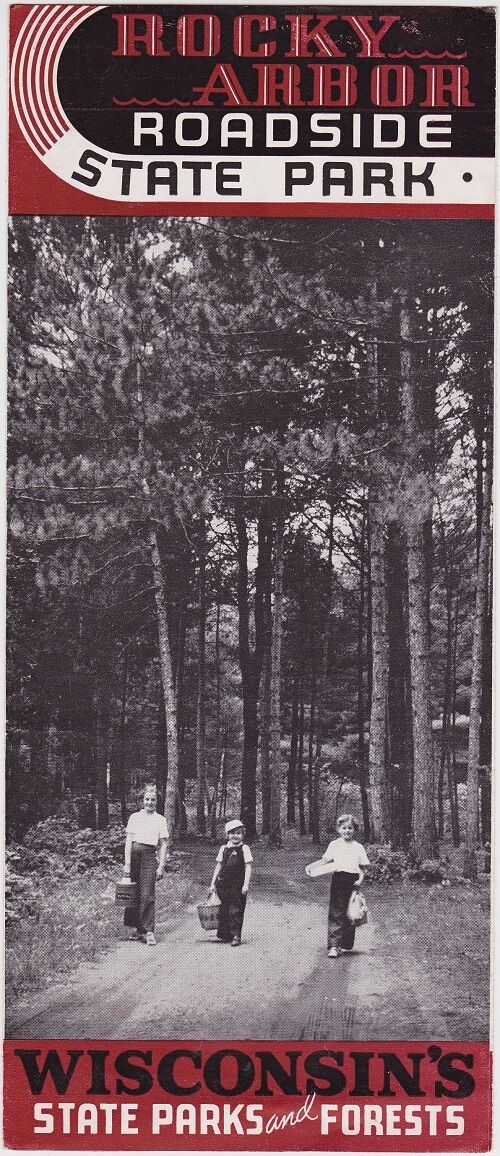 1940's Rocky Arbor State Park Wisconsin Brochure