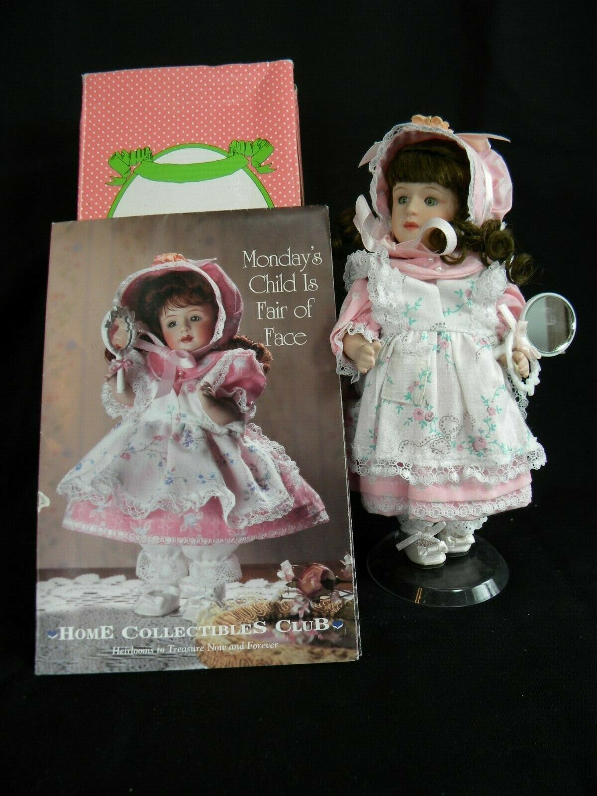 Monday's Child Doll From Paradise Galleries,porcelain Doll Nib, Collectible,