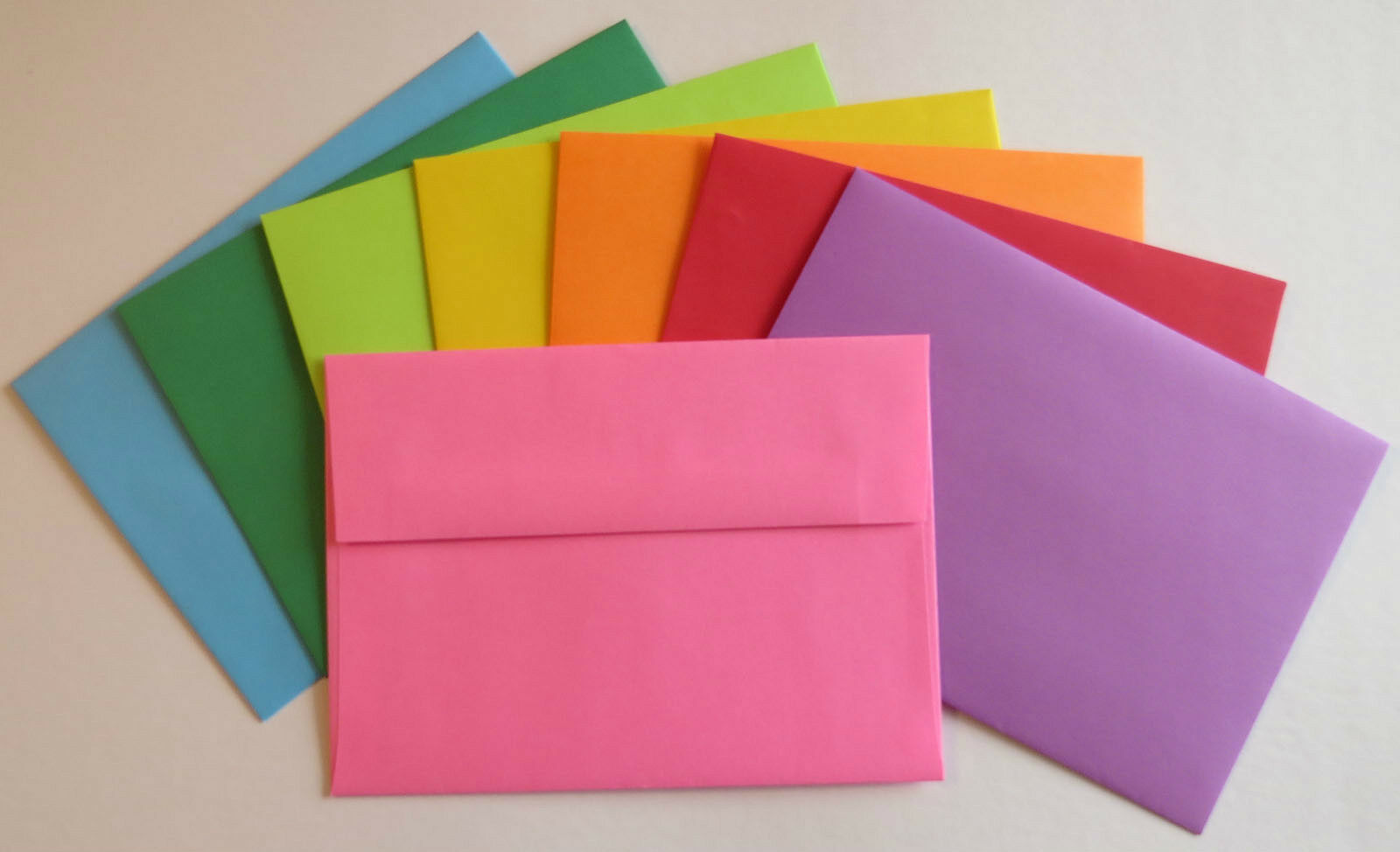 A7  7 1/4 X 5 1/4 Astrobright Colored Greeting Card Paper Envelopes  5x7  Pe30